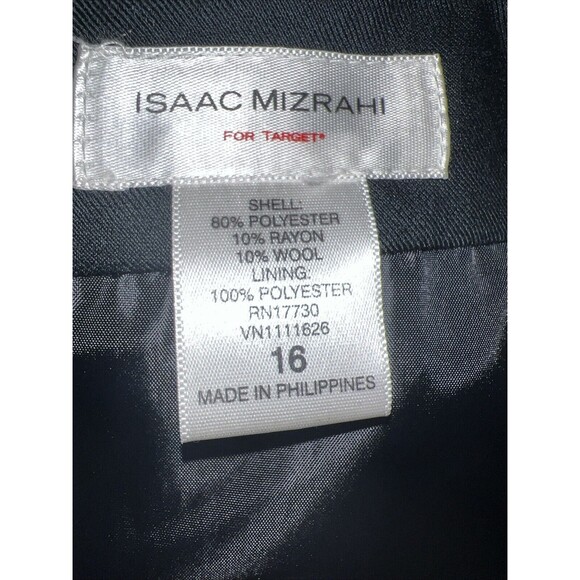 Isaac Mizrahi for Target Women's Size 16 Black Lined Pencil Skirt Classic Office - Picture 7 of 12